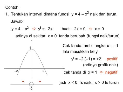 Contoh Soal Fungsi Naik Dan Fungsi Turun Matematika Soal Tentukan