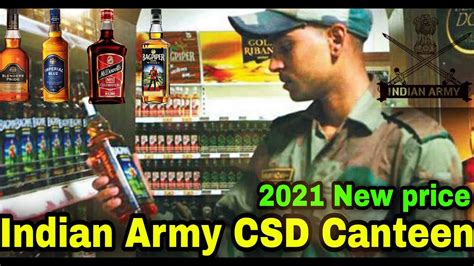 Indian Army New Liquor Price In Csd Canteen Youtube