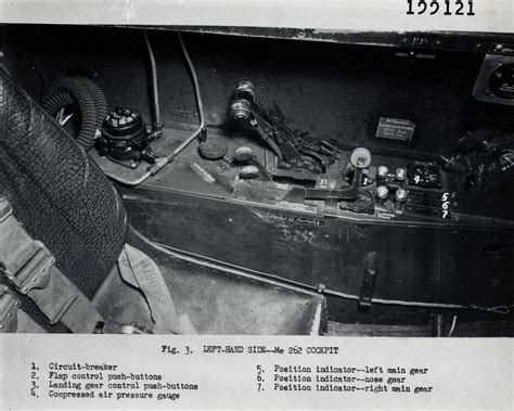 Messerschmitt Me 262 cockpit left side.-1 | Aereo