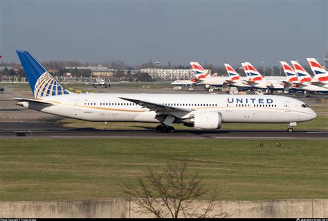 N United Airlines Boeing Dreamliner Photo By Tristan Gruber