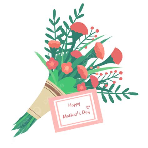 Mothers Day Carnation Bouquet Floral Mothers Day Holiday Png