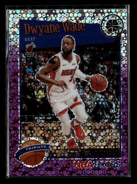 2019 20 Hoops Premium Stock 287 Dwyane Wade Prizms Purple Disco EBay