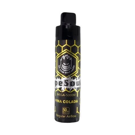 Vapesoul Mega 5000 Puffs 50mg Nicsalt Pina Colada Paradise Vape