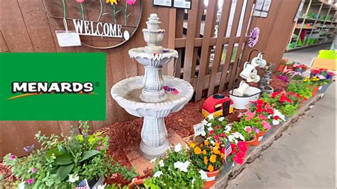 Menards Garden Decor Statues Fountains Th Of July Flowers Youtube