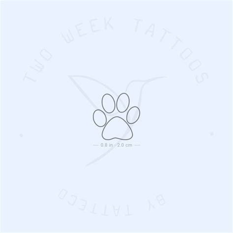 Paw Outline Semi-Permanent Tattoo - Set of 2 – Tatteco