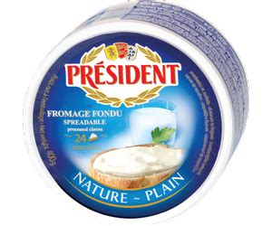 Топено Сирене Président натурално 400г – Продукти Президент