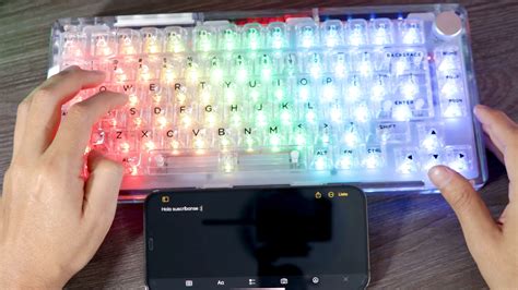 Teclado Keyboom Phantom 81 Versión 2 La Maravilla Transparente en el