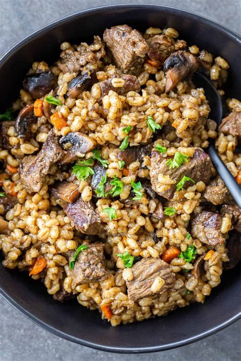 Beef And Barley Stew Slow Cooker Momsdish