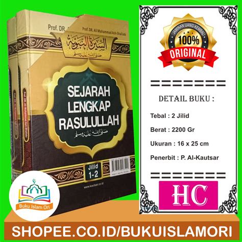 Jual Sejarah Lengkap Rasulullah Set Jilid Ori Sirah Nabawiyah