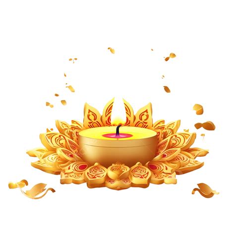 Traditional Happy Diwali Decorative Diya Banner Design Divali