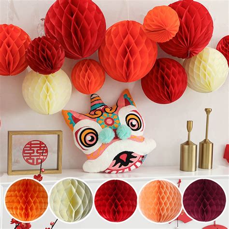 Diy Wedding Hanging Decorations New Year Celebration Paper Lanterns