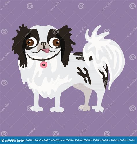 Japanese Chin Vector Illustration Of A Dog Stock Vector