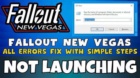 How To Fix Fallout New Vegas Not Launching Windows Fix