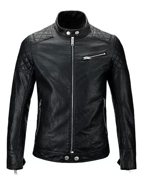 Men Skull Motorcycle Leather Jacket Maker Of Jacket