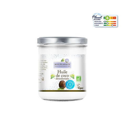 Huile de coco désodorisée BIO PLANÈTE