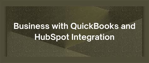 Business With Quickbooks And Hubspot Integration Blog Klamp Io