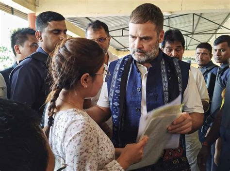 Rahul Gandhi Visits Churachandpur Relief Camp