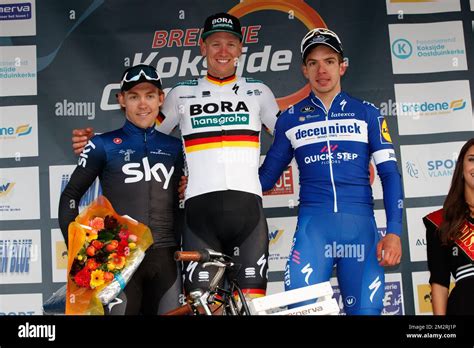 Norwegian Kristoffer Halvorsen Of Team Sky German Pascal Ackermann Of