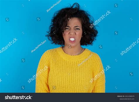 Mad Crazy Brunette Arab Woman Wearing Stock Photo 2211294575 Shutterstock