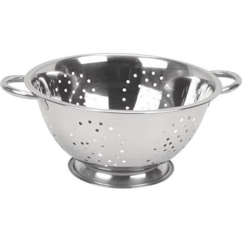 Escorredor De Macarrão Legumes Massas Aço Inox Alça 24 Cm Submarino