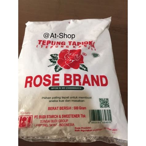 Jual Tepung Tapioka Tepung Kanji Rose Brand 500 Gran Indonesia Shopee