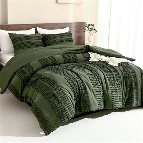 Amazon Andency Full Size Comforter Set Olive Pieces Boho