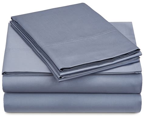 Pinzon 500-Thread-Count Pima Cotton Sateen Sheet Set - Queen, Flint ...