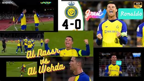 Ronaldo Cristiano All Goals And Highlights Al Nassr Vs Al Wehda 4 0