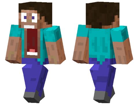 Scared Steve Skin Minecraft Pe Bedrock Skins