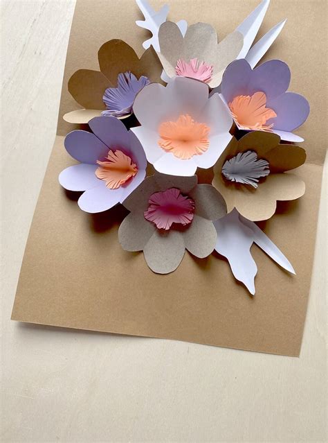 Papierblumen Mit Power Step By Step Eine Pop Up Karte Basteln