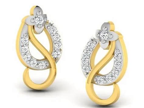 Fancy Gold Earrings At Rs 14200pair In Surat Id 22625780512