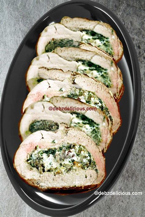 Spinach Cream Cheese Stuffed Pork Tenderloin In Oven Pork Loin Recipes