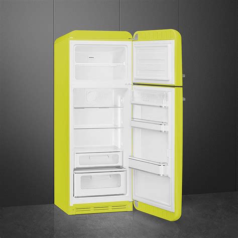 Smeg Fab30rli3 60cm Retro Fridge Freezer Right Hand Hinge Lime Green