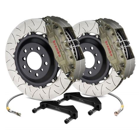 Brembo® Subaru Brz 2013 Racing Series Slotted Type Iii 2 Piece Rotor Front Brake Kit