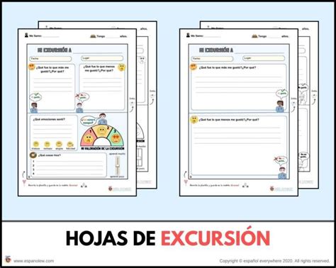 Fichas Reflexi N De Excursiones Excursiones Escolares C Mo Preparar