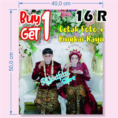 Jual Buy Get Free Cetak Foto Besar R Sudah Dibingkai Kayu