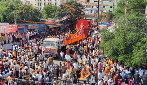 Colourful Procession Sri Rama Navami Shobha Yatra Underway In Old City