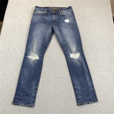 American Eagle Jeans Mens 29x30 Slim 360 Extreme Flex Denim Distressed