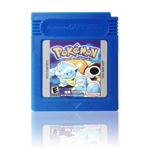 Classic Pokemon Game Boy series For Nintendo GBC Gold Silver Blue Red ...