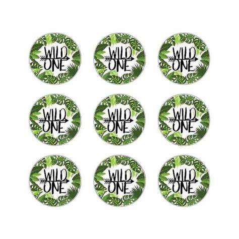 Buy 24 Wild One Jungle Safari Animals Zoo Edible Rice Wafer Paper