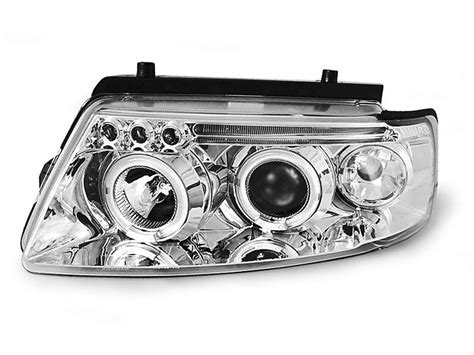 Paire De Feux Phares Vw Passat B B Angel Eyes Chrome