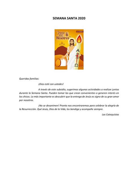 PDF SEMANA SANTA 2020santateresitarosario Org Escuela Wp 4TO GRADO