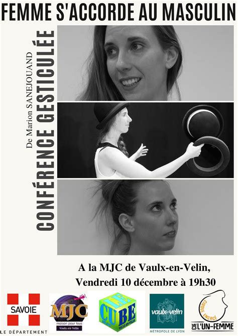 Conférence gesticulée Femme s accorde au masculin Vaulx en Velin