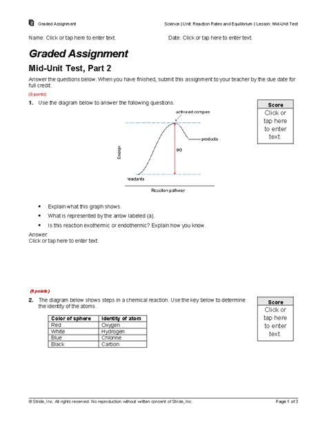 Chem 303B 5 08 Midunit Test JAN24 Graded Assignment Science Unit