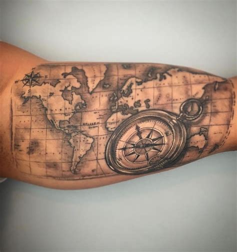 50 Forearm Map Tattoo Ideas 99tattoo