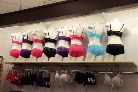 Lingerie Displayed On Mannequins Stock Image Image Of Heart Painting