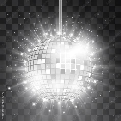 Silver Disco Ball Background