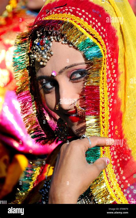 Costume Rajasthani Traditional Women High Resolution Stock Photography