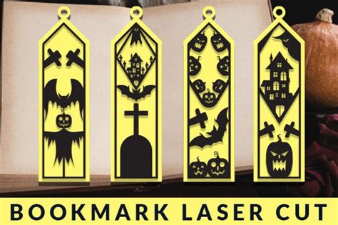 Bookmark Laser Cut Halloween Design Graphic By Art Hub · Creative Fabrica