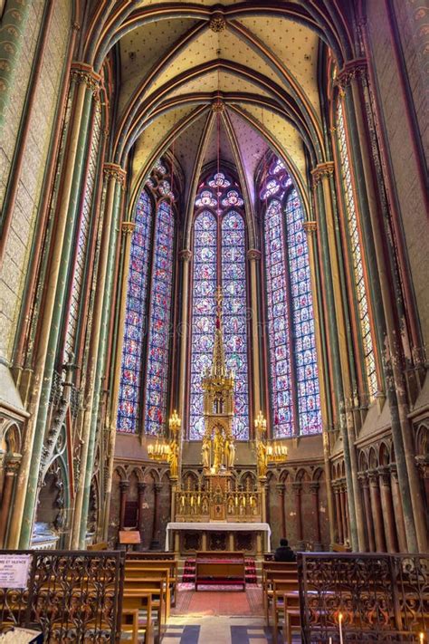 Interior View of the Famous Amiens Cathedral in Amiens, France ...